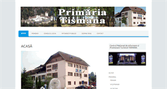 Desktop Screenshot of primariatismana.ro