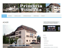 Tablet Screenshot of primariatismana.ro